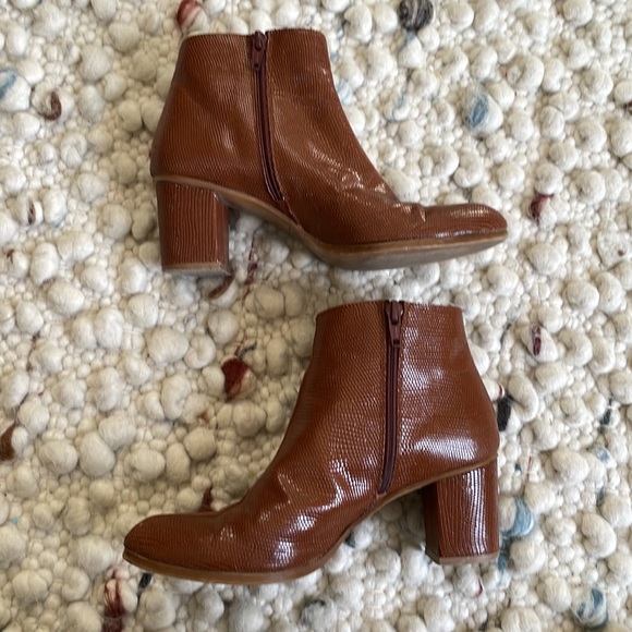 Maison Martin Margiela MM6 brown snakeskin ankle boots, Sz 36 EU/6 US - Picture 3 of 8